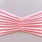10 Pieces Pink Ruffled Spandex Chair Bands for Charming Event Decor 8x13 inches